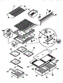 Shelves And Accessories parts for Kenmore Refrigerator 253.9768412 (2539768412, 253 9768412) from AppliancePartsPros.com