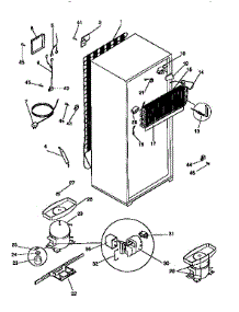Unit Parts parts for Kenmore Refrigerator 253.9768420 (2539768420, 253 9768420) from AppliancePartsPros.com