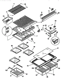 Shelves And Accessories parts for Kenmore Refrigerator 253.9768421 (2539768421, 253 9768421) from AppliancePartsPros.com