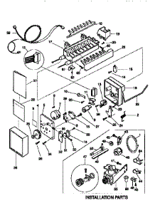 Icemaker parts for Kenmore Refrigerator 253.9768422 (2539768422, 253 9768422) from AppliancePartsPros.com