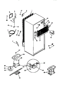 Unit Parts parts for Kenmore Refrigerator 253.9768423 (2539768423, 253 9768423) from AppliancePartsPros.com