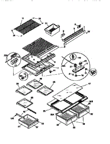 Shelves And Accessories parts for Kenmore Refrigerator 253.9768423 (2539768423, 253 9768423) from AppliancePartsPros.com