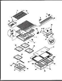 Liner parts for Kenmore Refrigerator 253.9768480 (2539768480, 253 9768480) from AppliancePartsPros.com