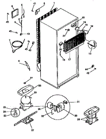 Unit Parts parts for Kenmore Refrigerator 253.9768481 (2539768481, 253 9768481) from AppliancePartsPros.com