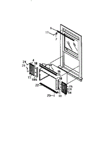 Window Mounting parts for Kenmore Air Conditioner 253.9770691 (2539770691, 253 9770691) from AppliancePartsPros.com