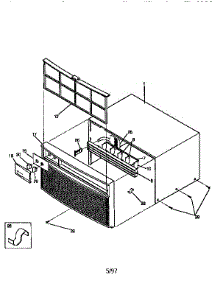 Wrapper parts for Kenmore Air Conditioner 253.9770691 (2539770691, 253 9770691) from AppliancePartsPros.com