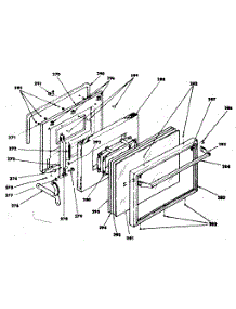 Door parts for Kenmore Range 628.4518250 (6284518250, 628 4518250) from AppliancePartsPros.com