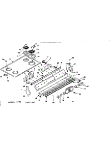 Control Panel And Cooktop Assemblies parts for Kenmore Range 628.4527991 (6284527991, 628 4527991) from AppliancePartsPros.com