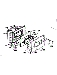 Door parts for Kenmore Range 628.4528011 (6284528011, 628 4528011) from AppliancePartsPros.com
