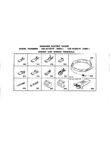 Wiring And Wiring Terminals parts for Kenmore Range 628.4528210 (6284528210, 628 4528210) from AppliancePartsPros.com