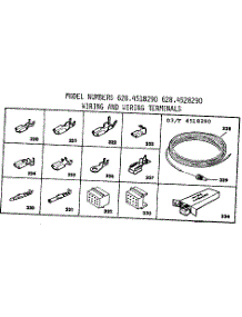 Wiring And Wiring Terminals parts for Kenmore Range 628.4528290 (6284528290, 628 4528290) from AppliancePartsPros.com