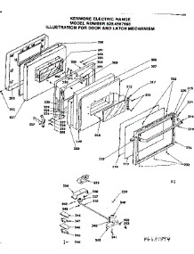 Door And Latch Mechanism parts for Kenmore Range 628.4537894 (6284537894, 628 4537894) from AppliancePartsPros.com