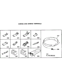 Wiring And Wiring Terminals parts for Kenmore Range 628.4538050 (6284538050, 628 4538050) from AppliancePartsPros.com