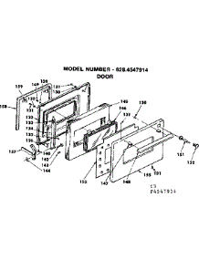 Door parts for Kenmore Range 628.4547994 (6284547994, 628 4547994) from AppliancePartsPros.com