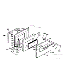 Door parts for Kenmore Range 628.4549790 (6284549790, 628 4549790) from AppliancePartsPros.com