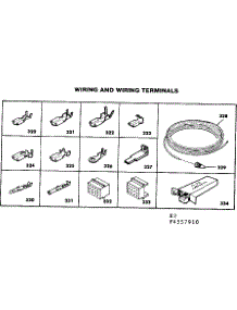 Wiring And Wiring Terminals parts for Kenmore Range 628.4557910 (6284557910, 628 4557910) from AppliancePartsPros.com