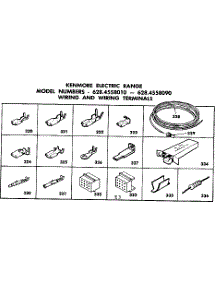 Wiring And Wiring Terminals parts for Kenmore Range 628.4558010 (6284558010, 628 4558010) from AppliancePartsPros.com