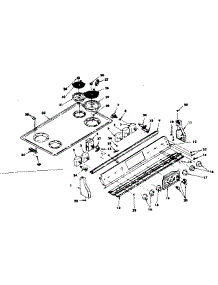 Control Panel And Cooktop Assemblies parts for Kenmore Range 628.4558250 (6284558250, 628 4558250) from AppliancePartsPros.com