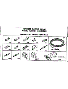 Wiring And Wiring Terminals parts for Kenmore Range 628.4558251 (6284558251, 628 4558251) from AppliancePartsPros.com