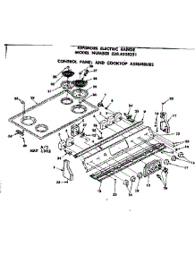 Control Panel And Cooktop Assemblies parts for Kenmore Range 628.4558251 (6284558251, 628 4558251) from AppliancePartsPros.com