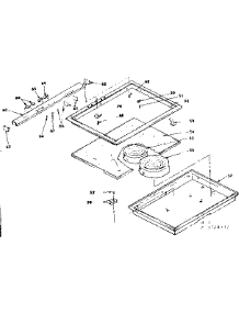 Main Top Cook Surface parts for Kenmore Range 628.4568091 (6284568091, 628 4568091) from AppliancePartsPros.com