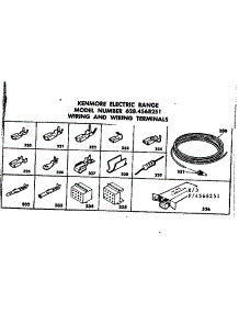 Wiring And Wiring Terminals parts for Kenmore Range 628.4568251 (6284568251, 628 4568251) from AppliancePartsPros.com