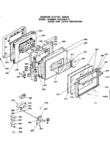 Door And Latch Mechanism parts for Kenmore Range 628.4588191 (6284588191, 628 4588191) from AppliancePartsPros.com