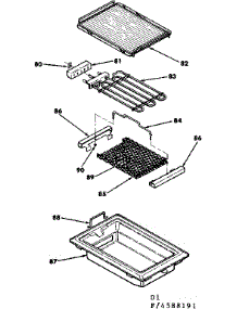 Steak Grill Kit No. 4998040 parts for Kenmore Range 628.4588191 (6284588191, 628 4588191) from AppliancePartsPros.com