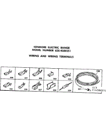 Wiring And Wiring Terminals parts for Kenmore Range 628.4588251 (6284588251, 628 4588251) from AppliancePartsPros.com