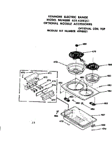 Coil Top parts for Kenmore Range 628.4588251 (6284588251, 628 4588251) from AppliancePartsPros.com