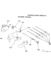 Optional Roti / Shish Kit Number 4998260 parts for Kenmore Range 628.4588252 (6284588252, 628 4588252) from AppliancePartsPros.com