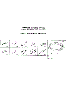 Wiring And Wiring Terminals parts for Kenmore Range 628.4588252 (6284588252, 628 4588252) from AppliancePartsPros.com
