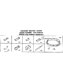 Wiring And Wiring Terminals parts for Kenmore Range 628.4588450 (6284588450, 628 4588450) from AppliancePartsPros.com