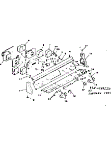 Control Panel parts for Kenmore Range 628.4588550 (6284588550, 628 4588550) from AppliancePartsPros.com