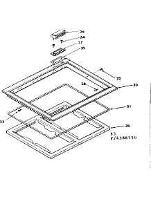 Main Top parts for Kenmore Range 628.4588550 (6284588550, 628 4588550) from AppliancePartsPros.com