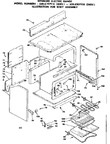 Body Assembly parts for Kenmore Range 628.6197910 (6286197910, 628 6197910) from AppliancePartsPros.com