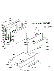 Door And Drawer parts for Kenmore Range 628.6207810 (6286207810, 628 6207810) from AppliancePartsPros.com