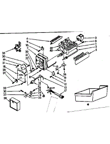 Icemaker parts for Kenmore Refrigerator 253.8357710 (2538357710, 253 8357710) from AppliancePartsPros.com