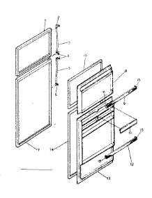 Door Parts parts for Kenmore Refrigerator 253.8357732 (2538357732, 253 8357732) from AppliancePartsPros.com