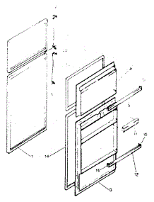 Door Parts parts for Kenmore Refrigerator 253.8357733 (2538357733, 253 8357733) from AppliancePartsPros.com