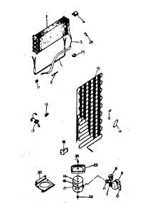 Unit Parts parts for Kenmore Refrigerator 253.8359230 (2538359230, 253 8359230) from AppliancePartsPros.com