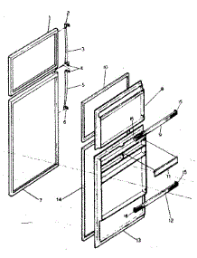 Door Parts parts for Kenmore Refrigerator 253.8359250 (2538359250, 253 8359250) from AppliancePartsPros.com