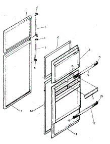Door Parts parts for Kenmore Refrigerator 253.8359261 (2538359261, 253 8359261) from AppliancePartsPros.com
