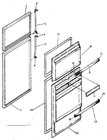 Door Parts parts for Kenmore Refrigerator 253.8359723 (2538359723, 253 8359723) from AppliancePartsPros.com