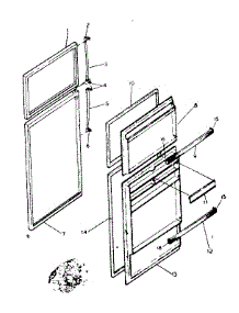 Door Parts parts for Kenmore Refrigerator 253.8359732 (2538359732, 253 8359732) from AppliancePartsPros.com