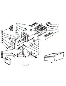 Ice Maker Parts parts for Kenmore Refrigerator 253.8359733 (2538359733, 253 8359733) from AppliancePartsPros.com