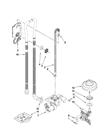 Fill, Drain And Overfill Parts parts for Kenmore Dishwasher 665.14062K010 (66514062K010, 665 14062K010) from AppliancePartsPros.com