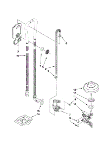 Fill, Drain And Overfill Parts parts for Kenmore Dishwasher 665.14062K012 (66514062K012, 665 14062K012) from AppliancePartsPros.com