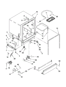 Tub Assembly Parts parts for Kenmore Dishwasher 665.14214K901 (66514214K901, 665 14214K901) from AppliancePartsPros.com