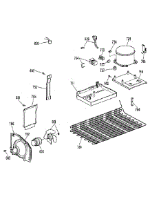 Unit parts for Kenmore Refrigerator 363.9616781 (3639616781, 363 9616781) from AppliancePartsPros.com